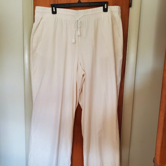 NWOT Lane Bryant Elastic Waist Wide Leg Pant - Plus Size 22 - Picture 2 of 7